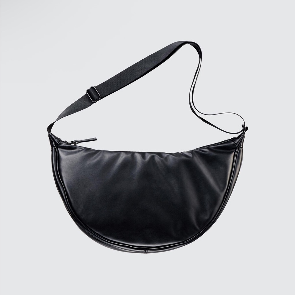 Uniqlo C Faux Leather Round Shoulder Bag